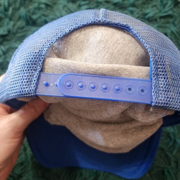 Vintage Bud Light Blue Mesh Trucker Hat Snapback Calhead Style 82 Adult - Picture 4 of 7